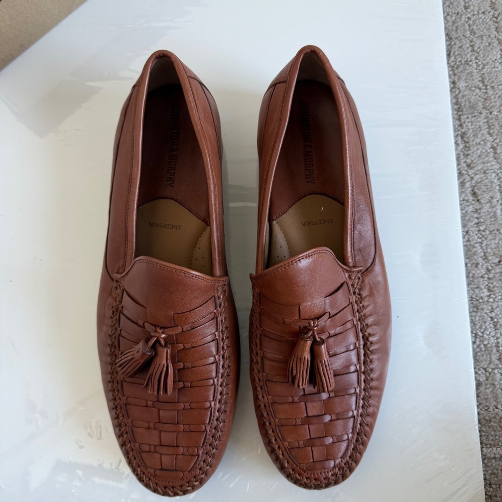 Johnston and Murphy Cresswell Woven Tassel Loafer Men's Size 9